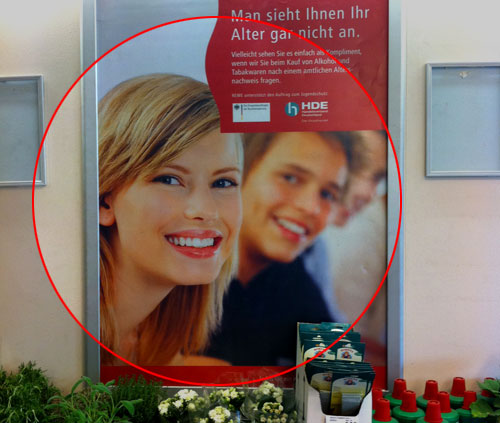 Mysteriöses Model u.A. von REWE